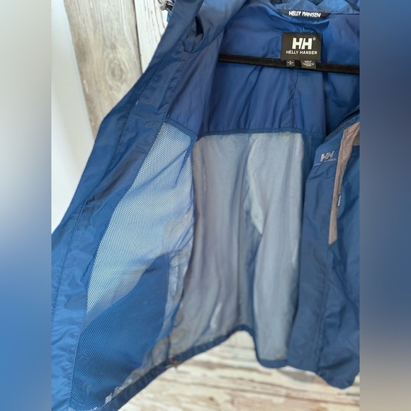 HELLY HANSEN Watertight Technology Jacket Blue/ Gray Size Large Packable - Picture 5 of 15
